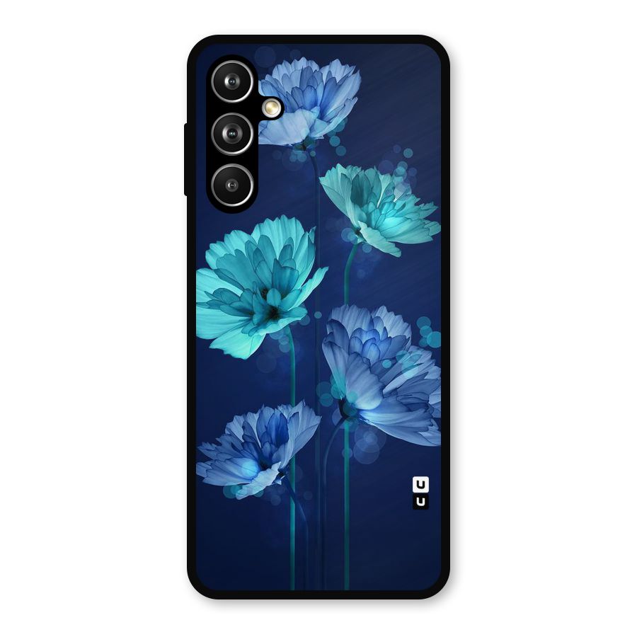 Water Flowers Metal Back Case for Galaxy F54