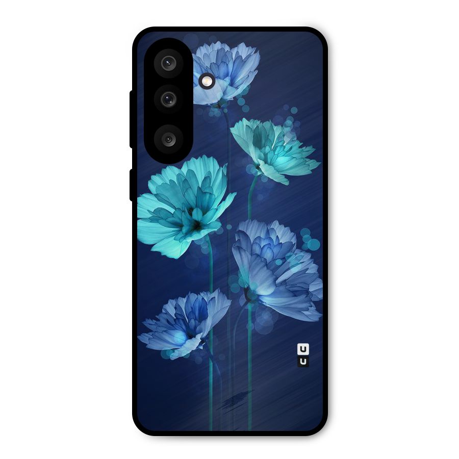 Water Flowers Metal Back Case for Galaxy M56