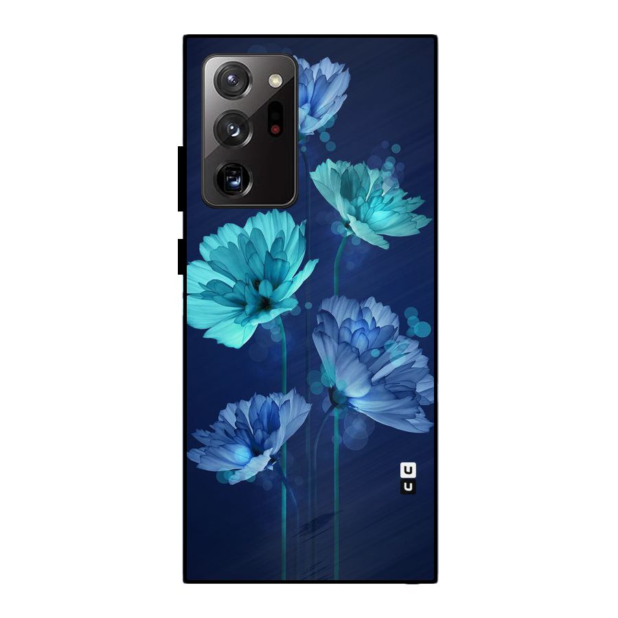 Water Flowers Metal Back Case for Galaxy Note 20 Ultra