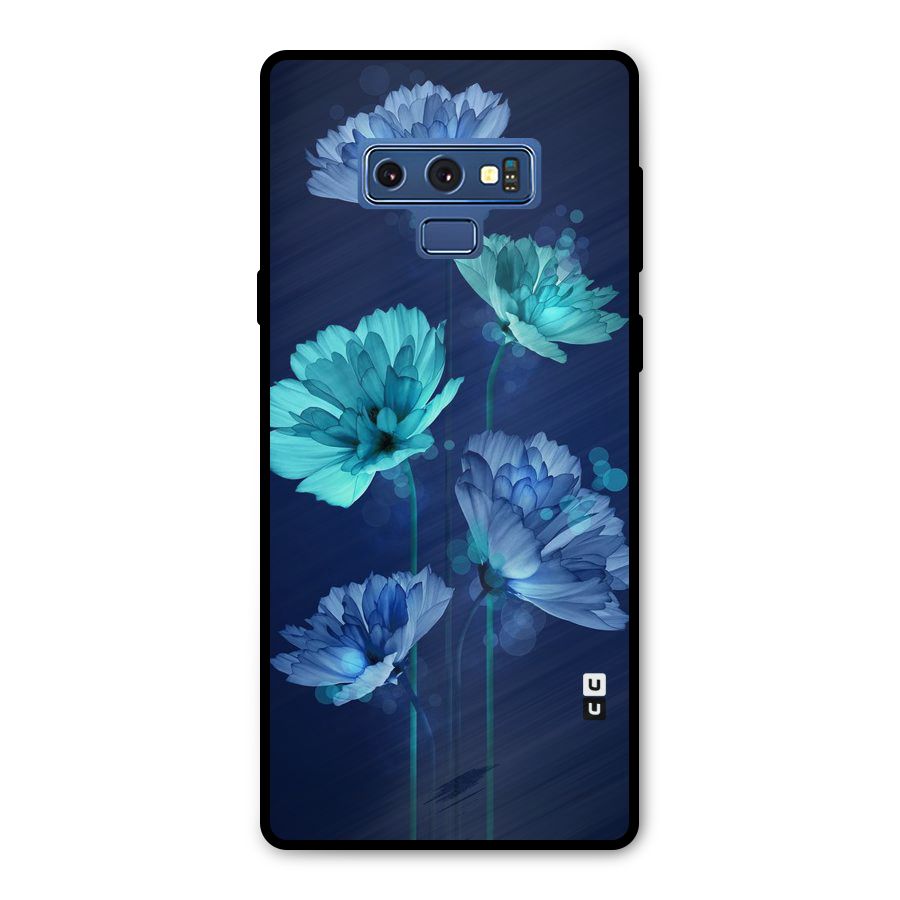 Water Flowers Metal Back Case for Galaxy Note 9