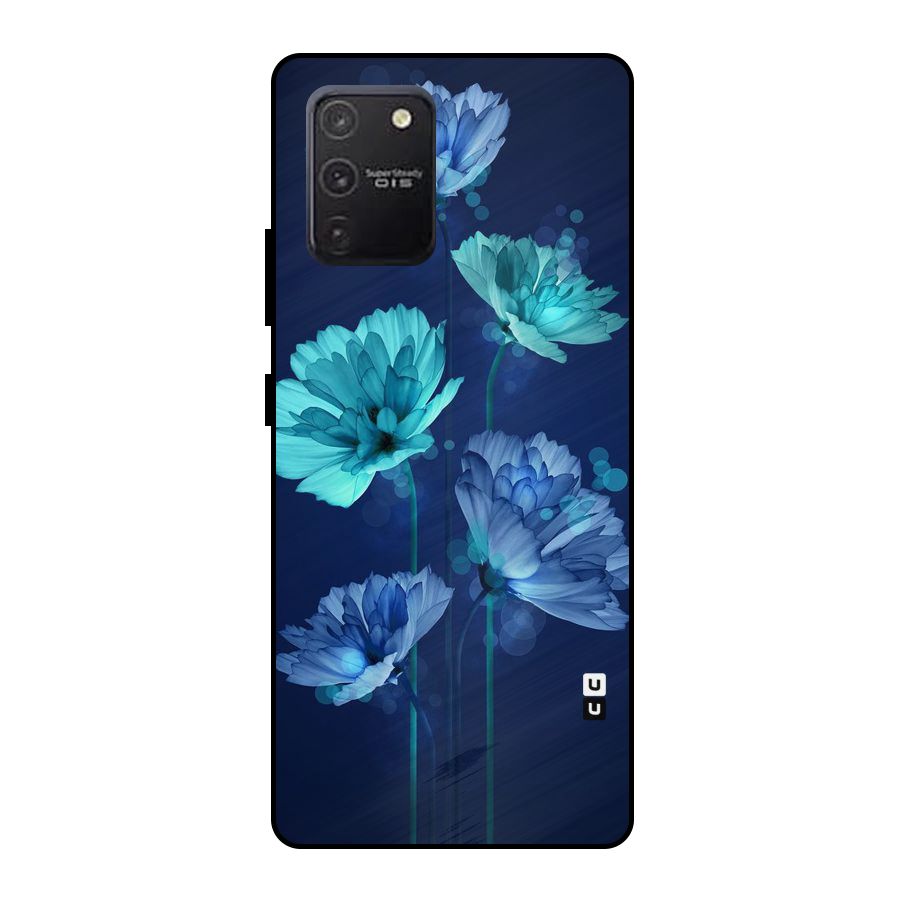 Water Flowers Metal Back Case for Galaxy S10 Lite