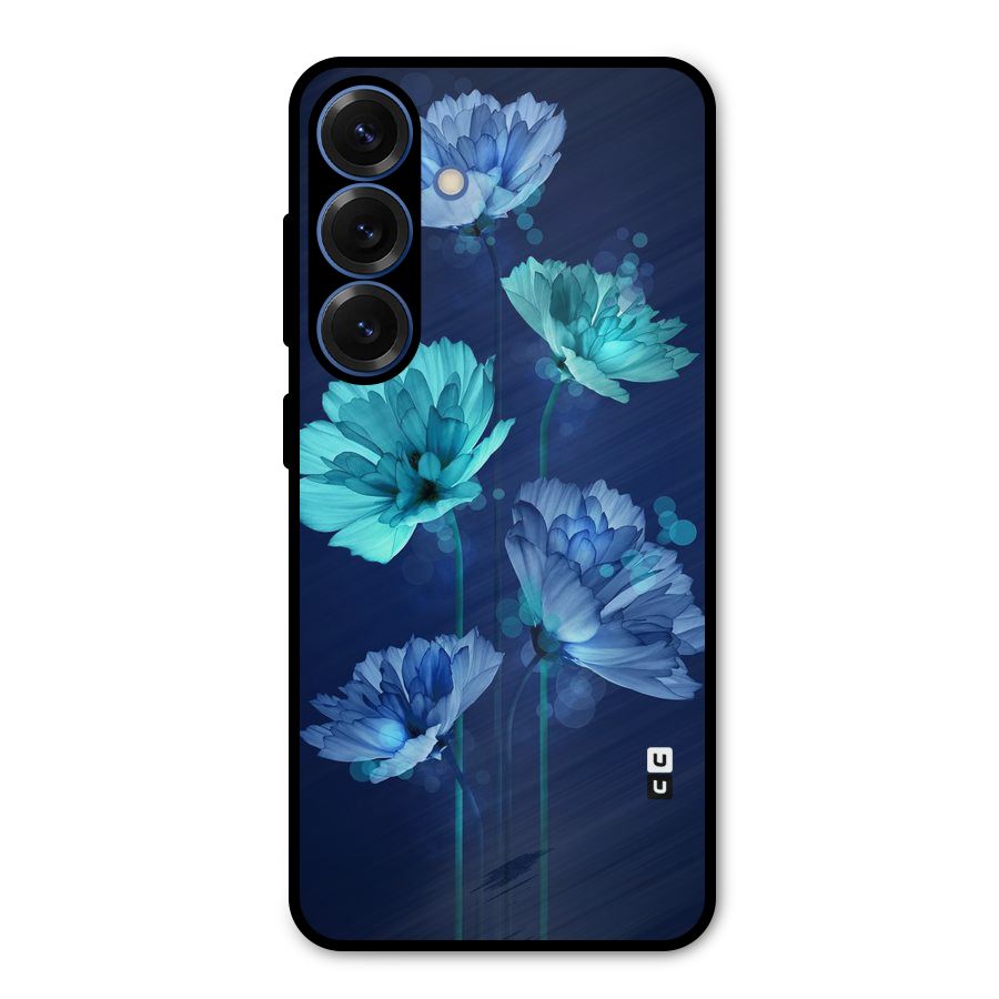 Water Flowers Metal Back Case for Galaxy S25