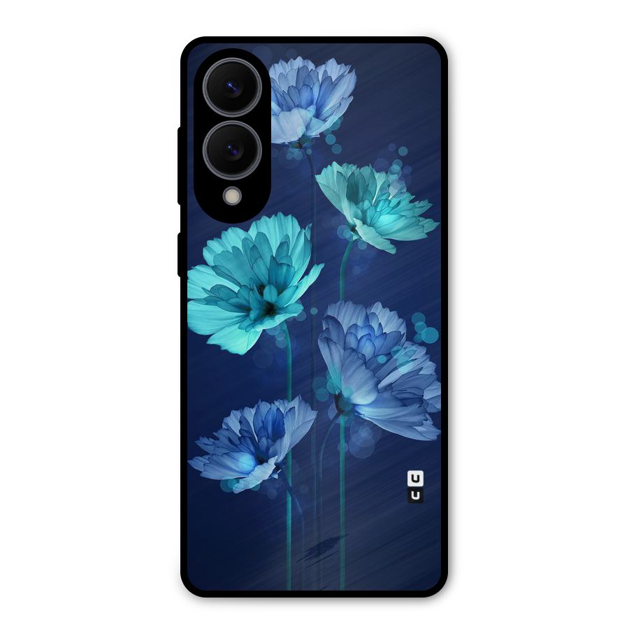 Water Flowers Metal Back Case for Galaxy S25 Edge