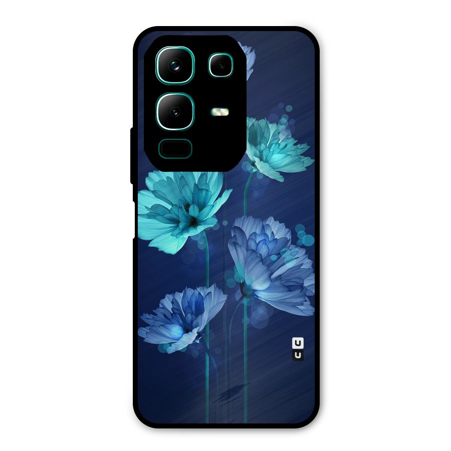 Water Flowers Metal Back Case for Infinix Note 50x