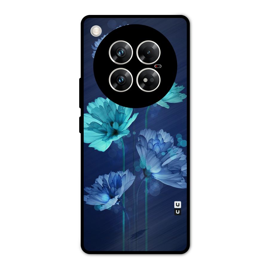 Water Flowers Metal Back Case for Infinix Zero 40 5G