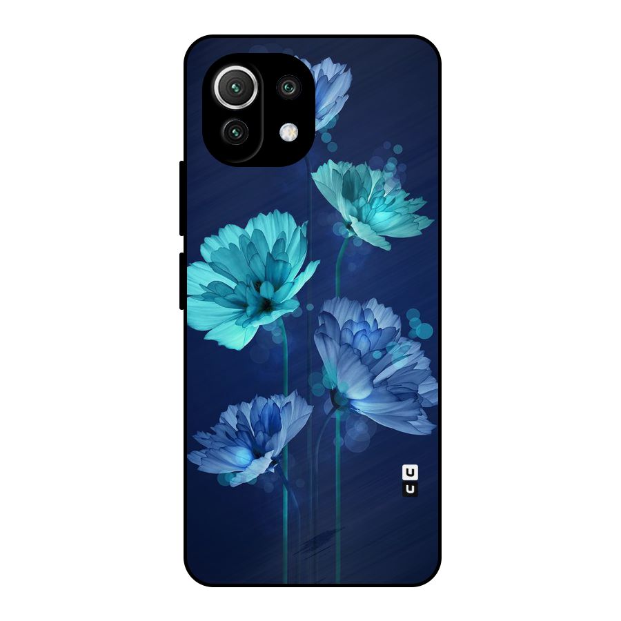 Water Flowers Metal Back Case for Mi 11 Lite