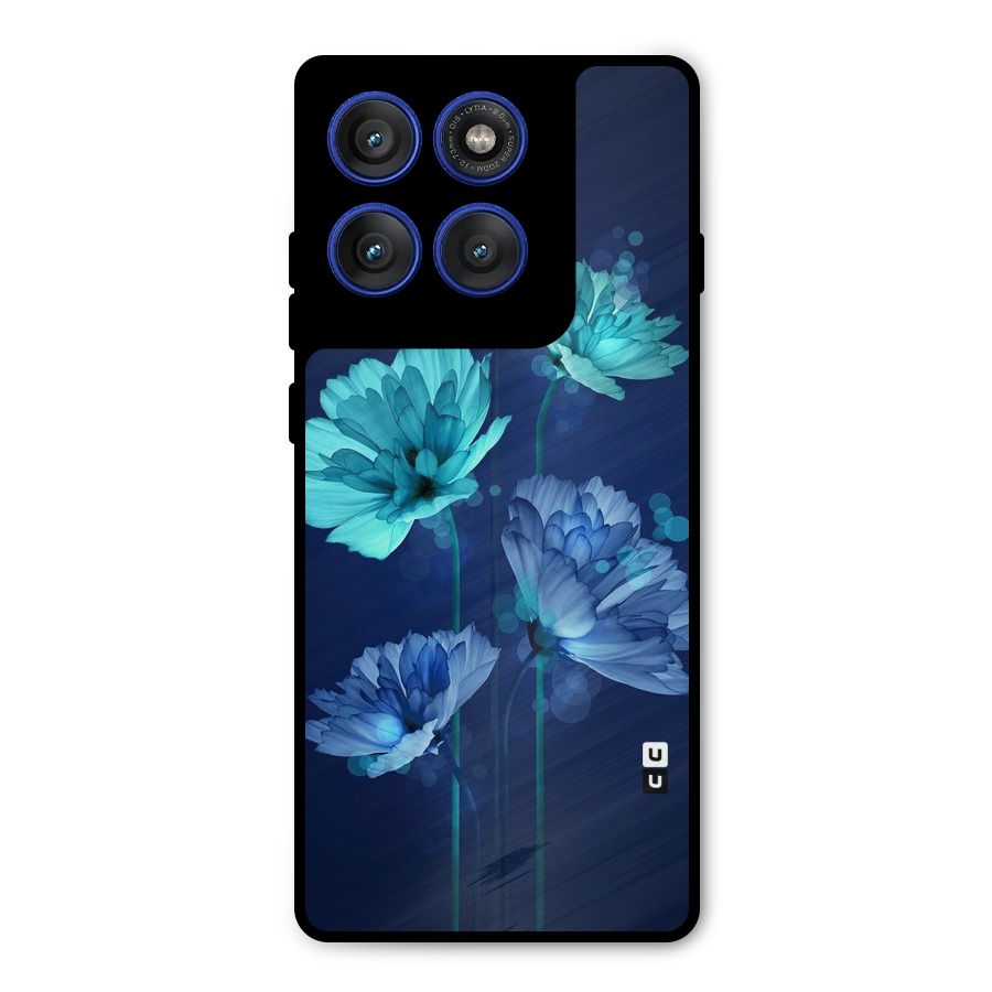 Water Flowers Metal Back Case for Motorola Edge 60 Pro