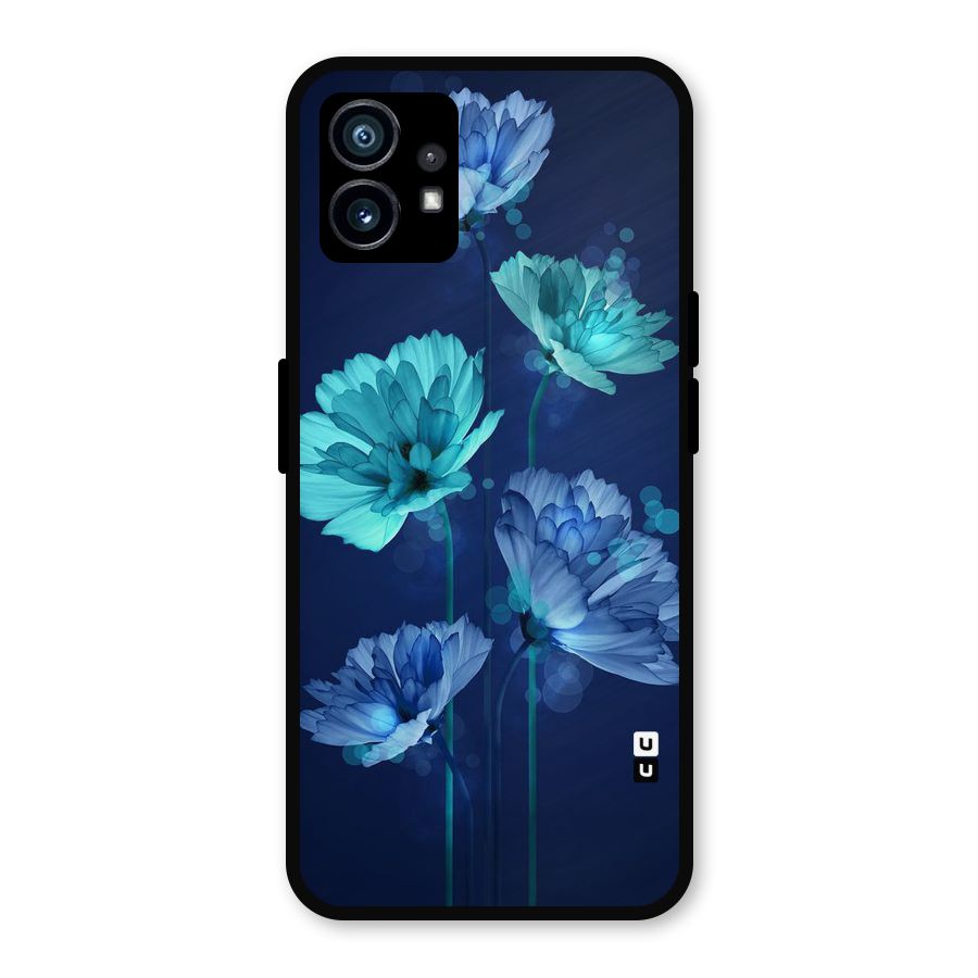 Water Flowers Metal Back Case for Nothing Phone 1