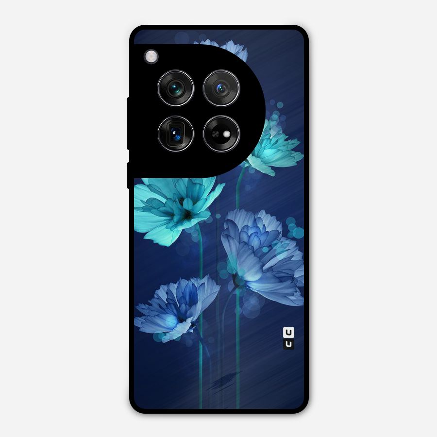Water Flowers Metal Back Case for OnePlus 12