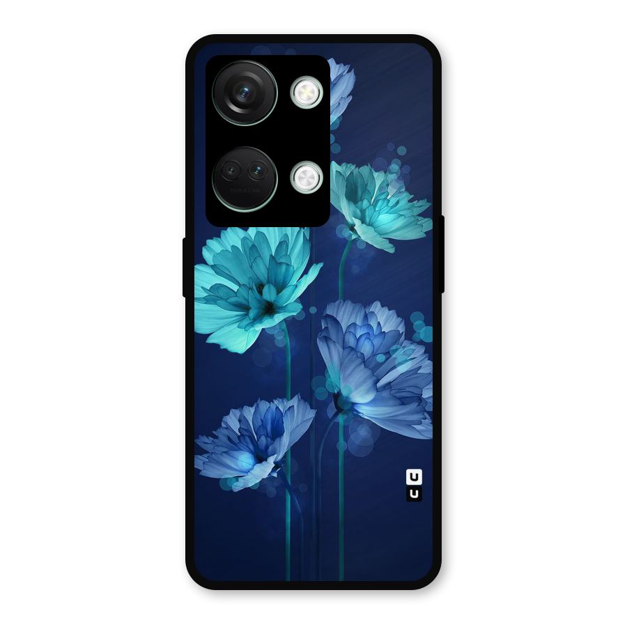 Water Flowers Metal Back Case for OnePlus Nord 3
