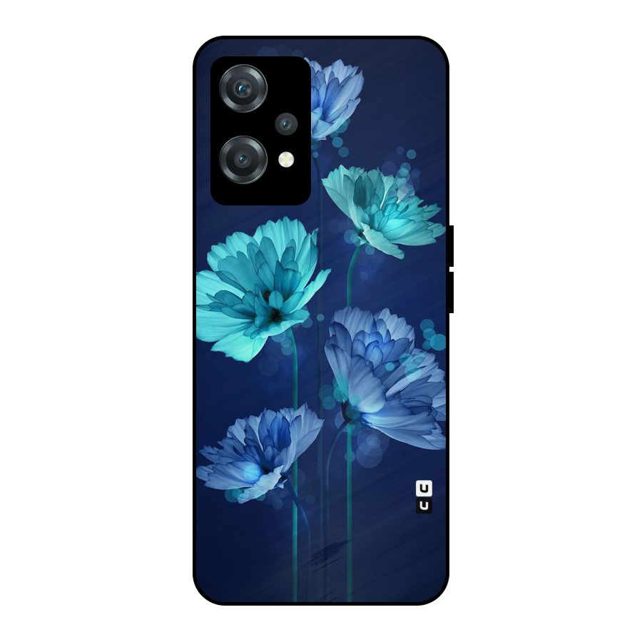 Water Flowers Metal Back Case for OnePlus Nord CE 2 Lite 5G