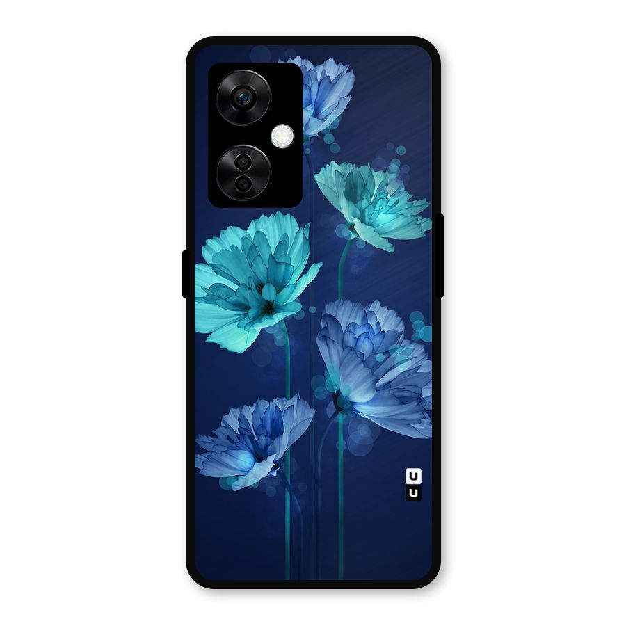 Water Flowers Metal Back Case for OnePlus Nord CE 3 Lite