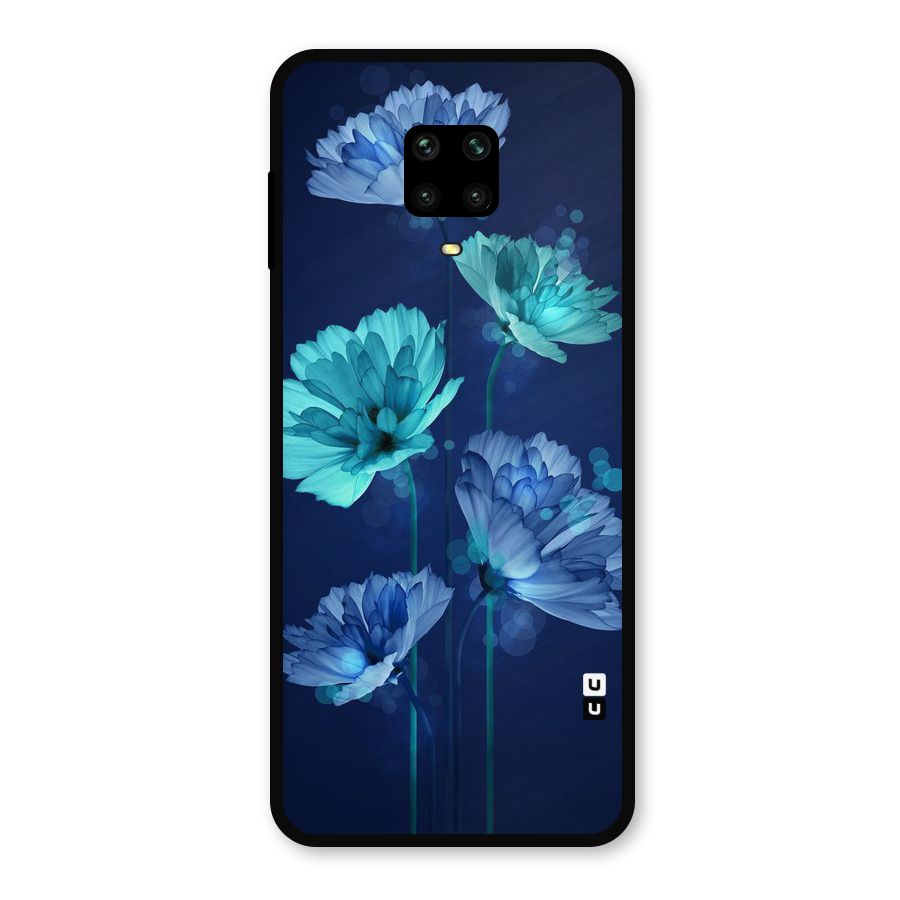 Water Flowers Metal Back Case for Poco M2 Pro