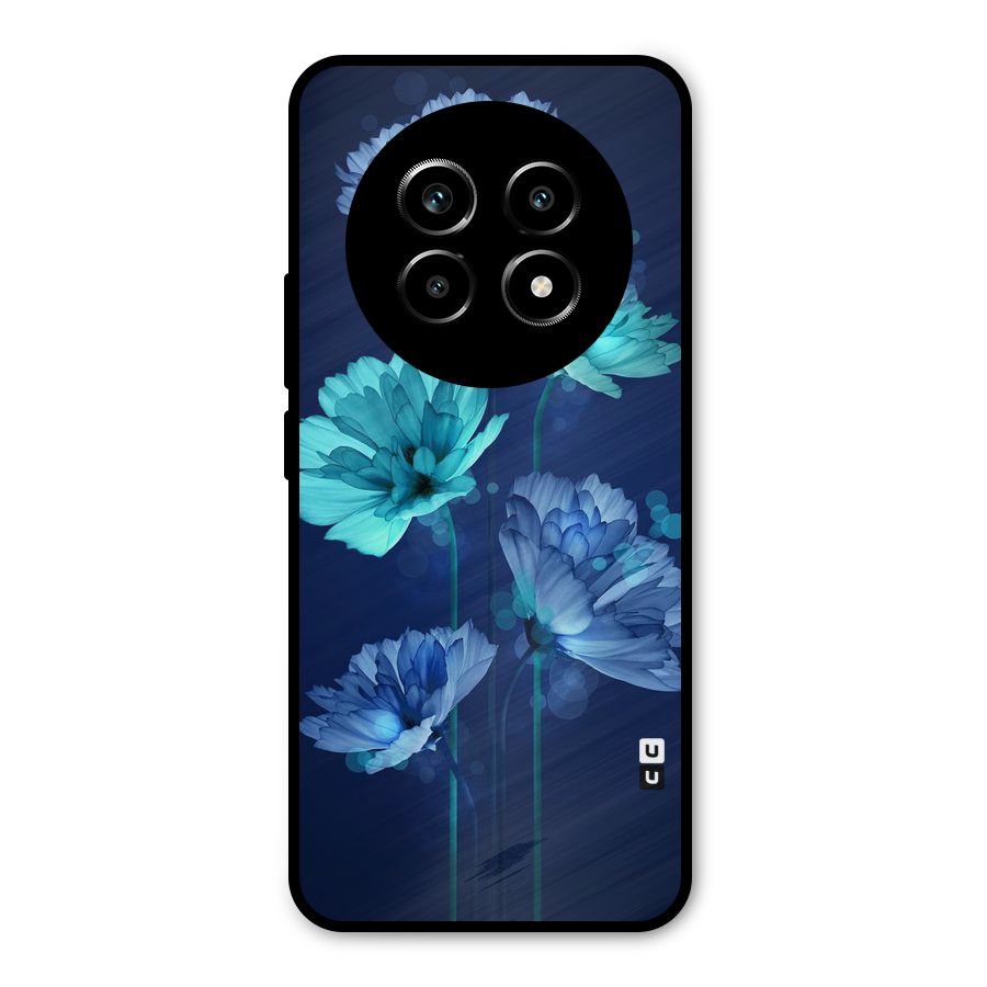 Water Flowers Metal Back Case for Realme 14 Pro Lite