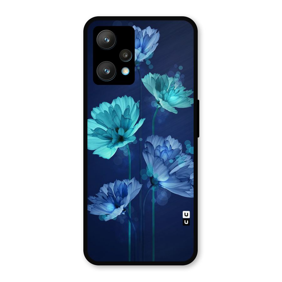 Water Flowers Metal Back Case for Realme 9 Pro Plus 5G