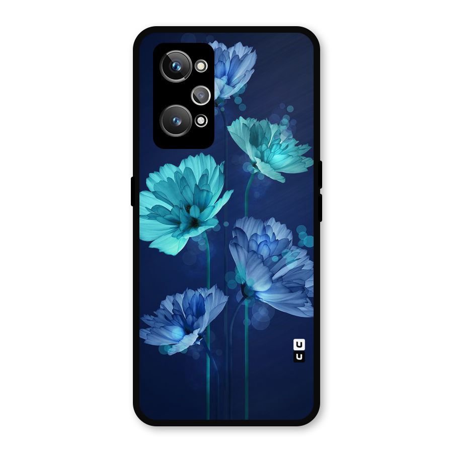 Water Flowers Metal Back Case for Realme GT 2