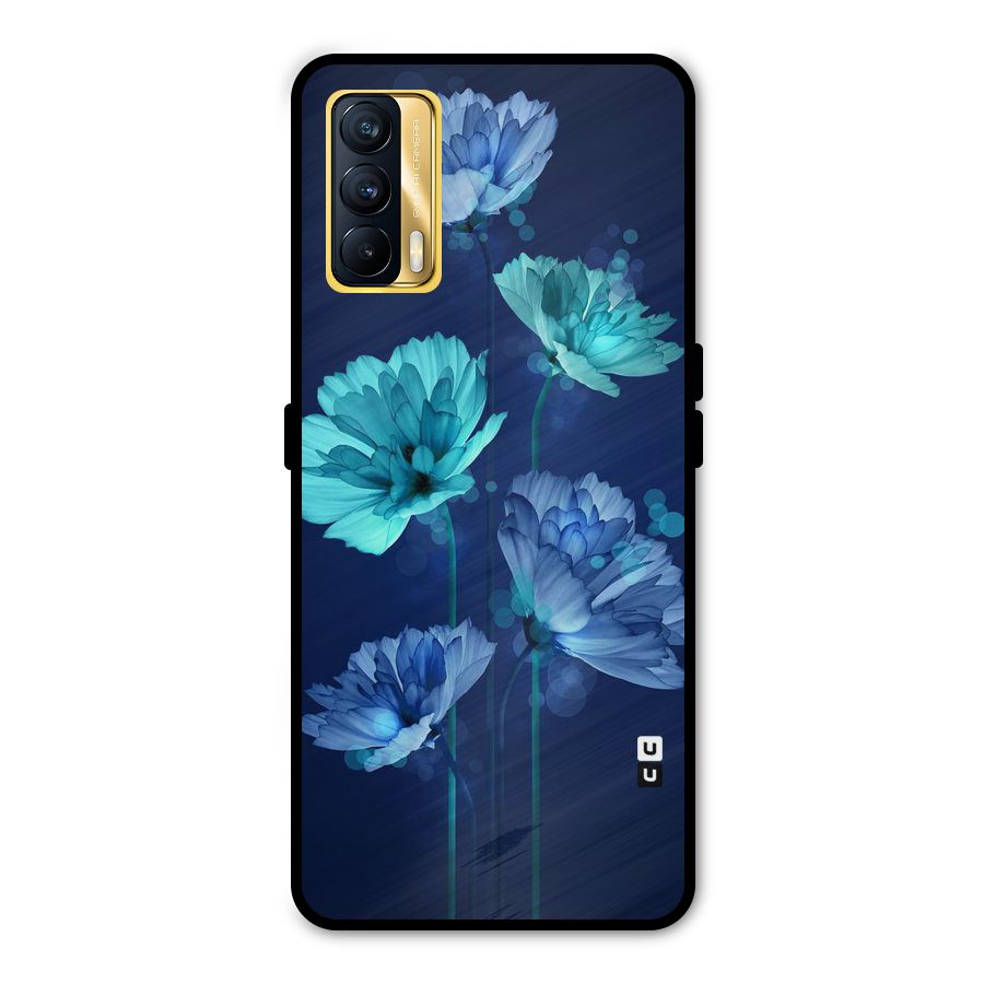 Water Flowers Metal Back Case for Realme X7
