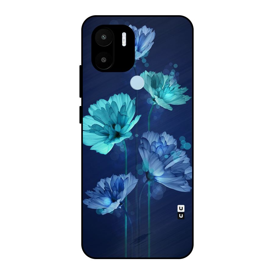 Water Flowers Metal Back Case for Redmi A1+