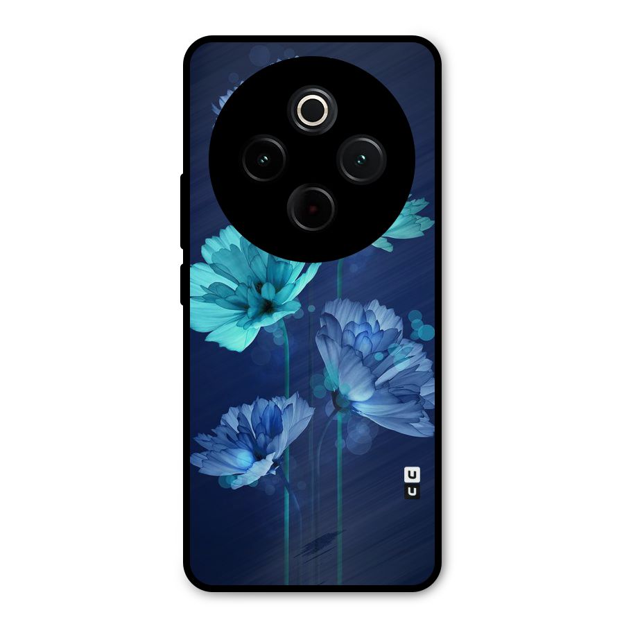 Water Flowers Metal Back Case for Vivo T4
