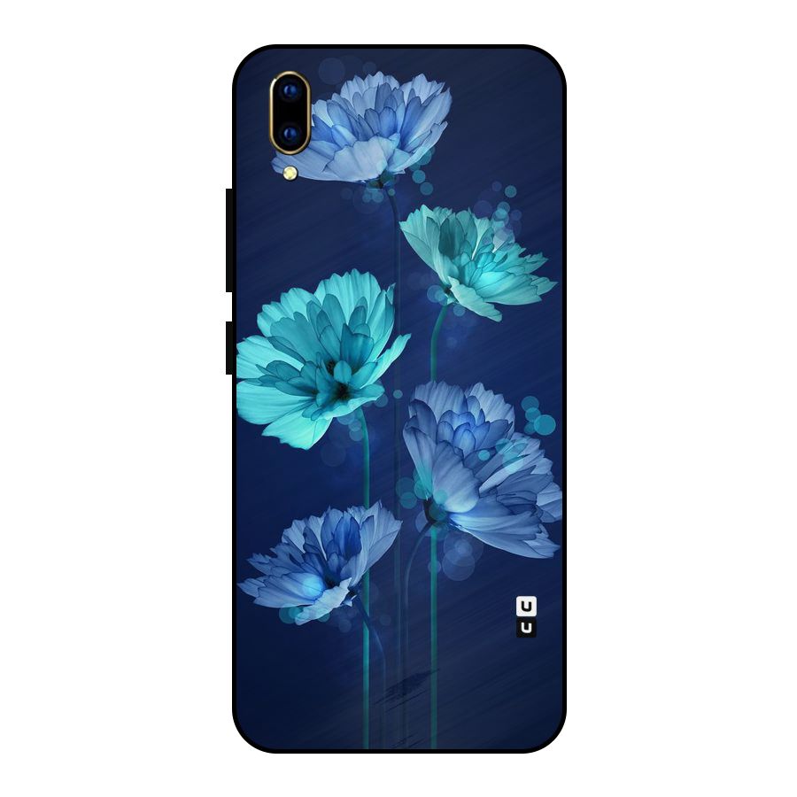 Water Flowers Metal Back Case for Vivo V11 Pro
