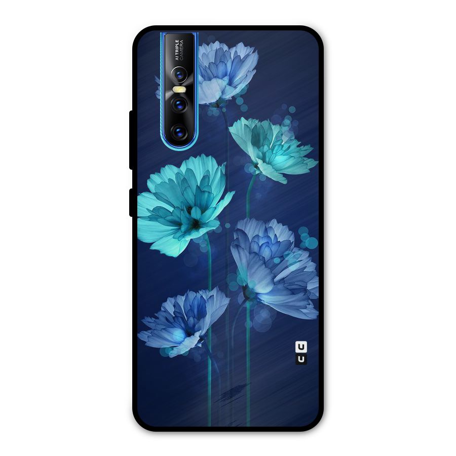 Water Flowers Metal Back Case for Vivo V15 Pro