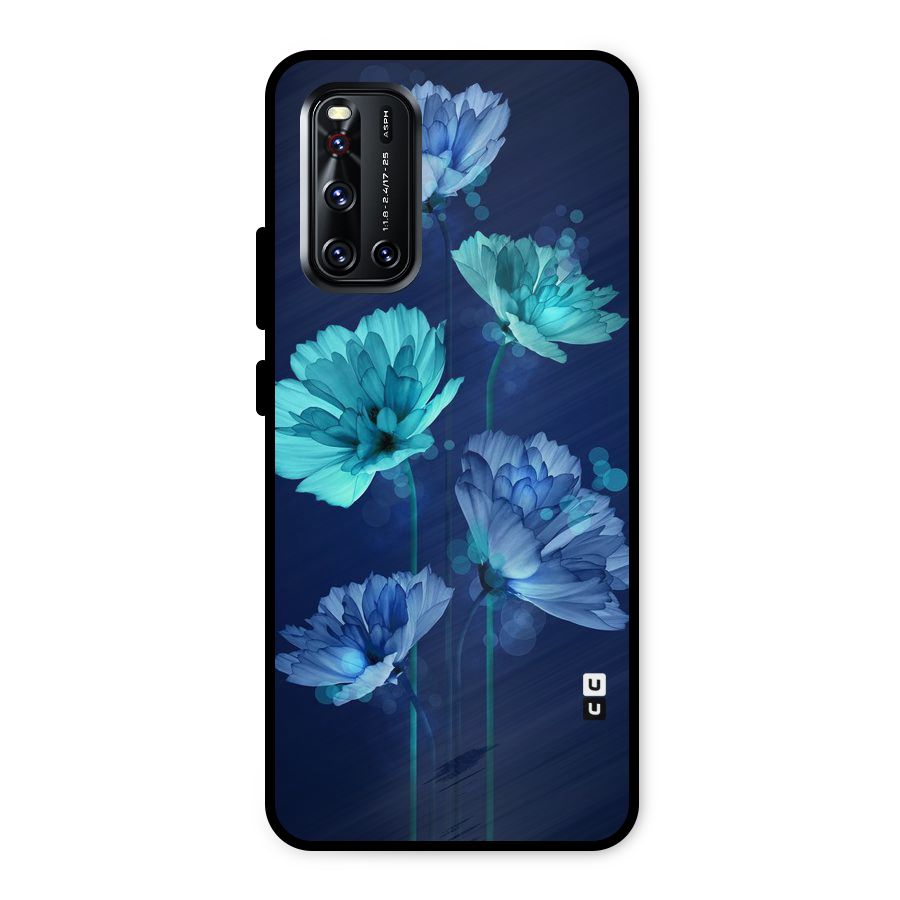 Water Flowers Metal Back Case for Vivo V19