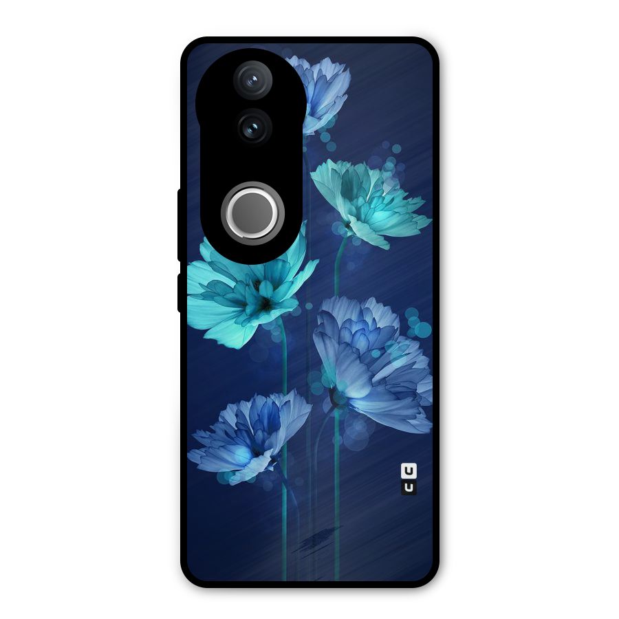 Water Flowers Metal Back Case for Vivo V50