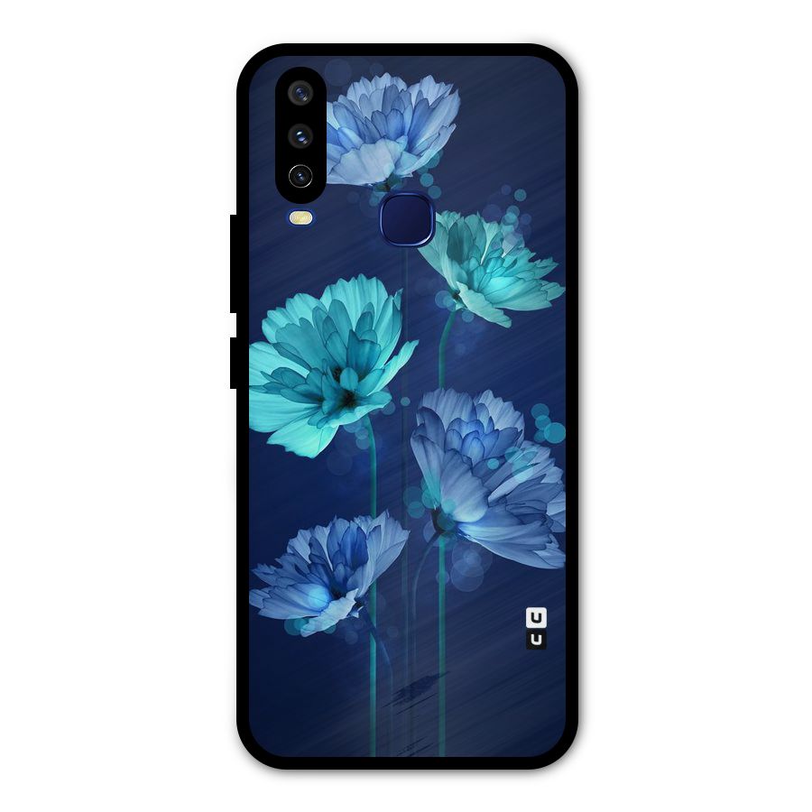 Water Flowers Metal Back Case for Vivo Y15