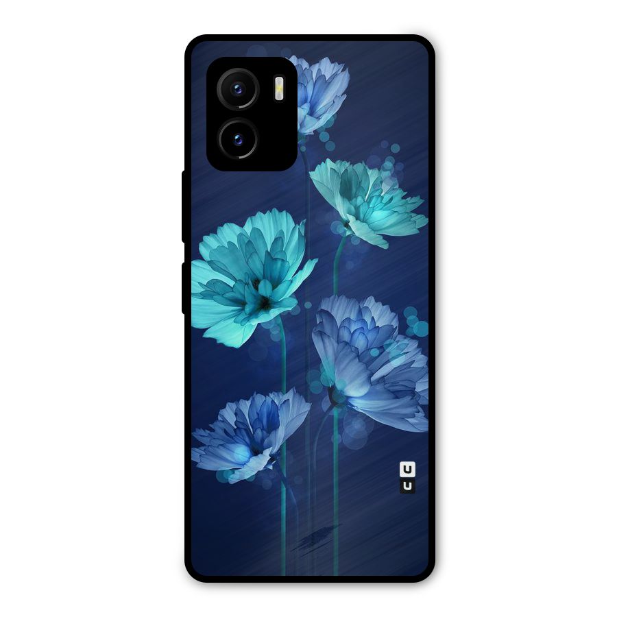 Water Flowers Metal Back Case for Vivo Y15s