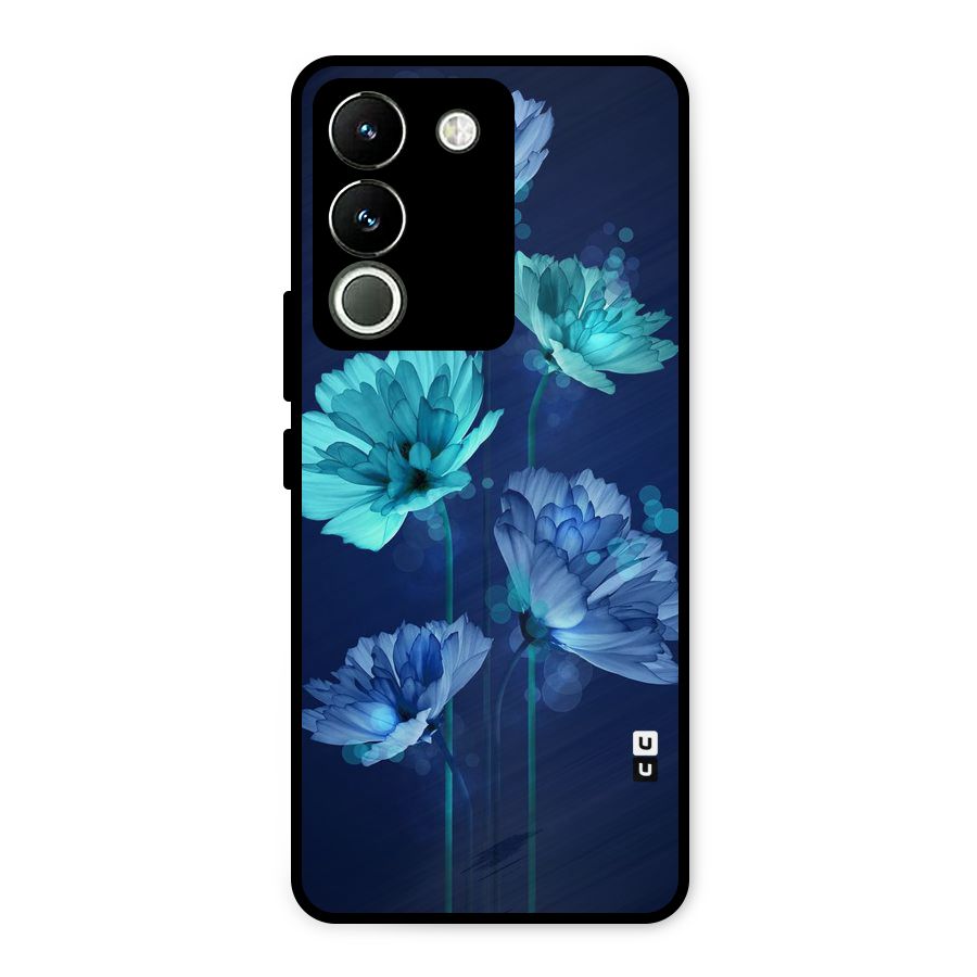 Water Flowers Metal Back Case for Vivo Y200