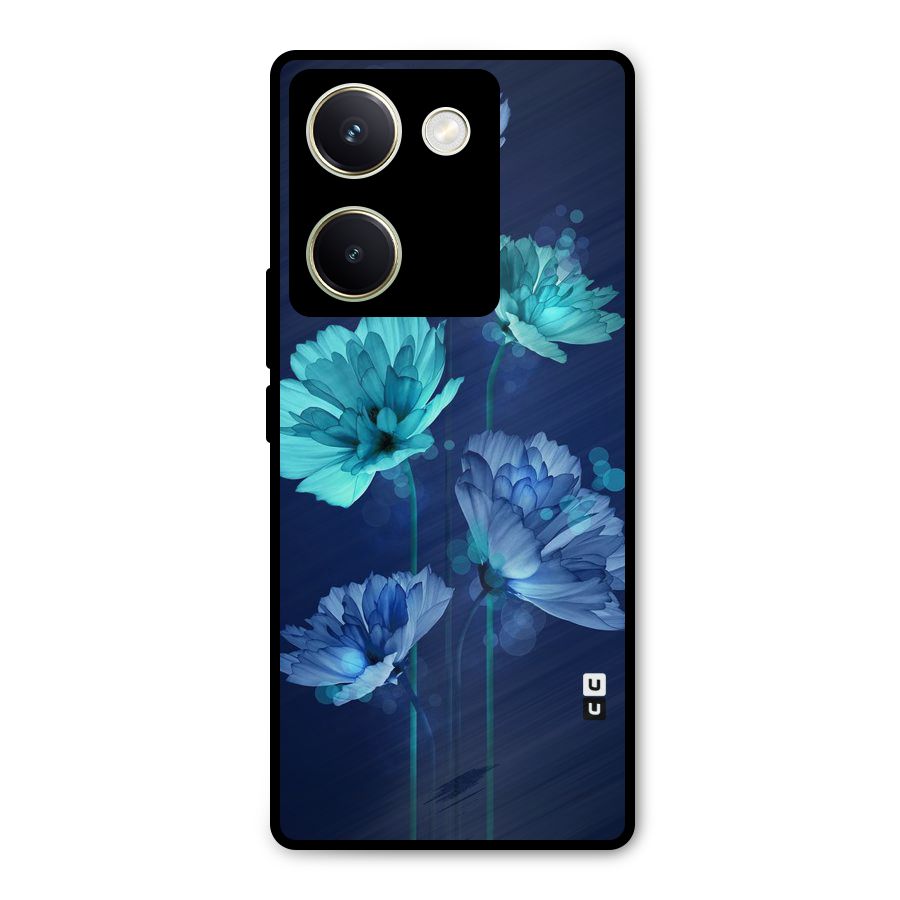 Water Flowers Metal Back Case for Vivo Y200 Pro