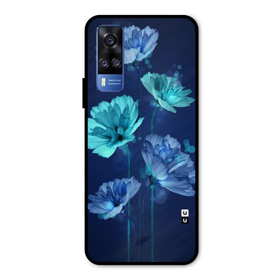 Water Flowers Metal Back Case for Vivo Y51A