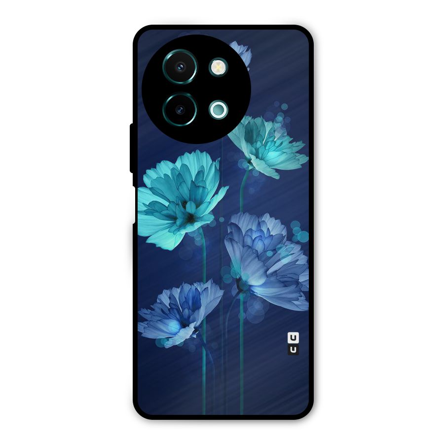 Water Flowers Metal Back Case for Vivo Y58