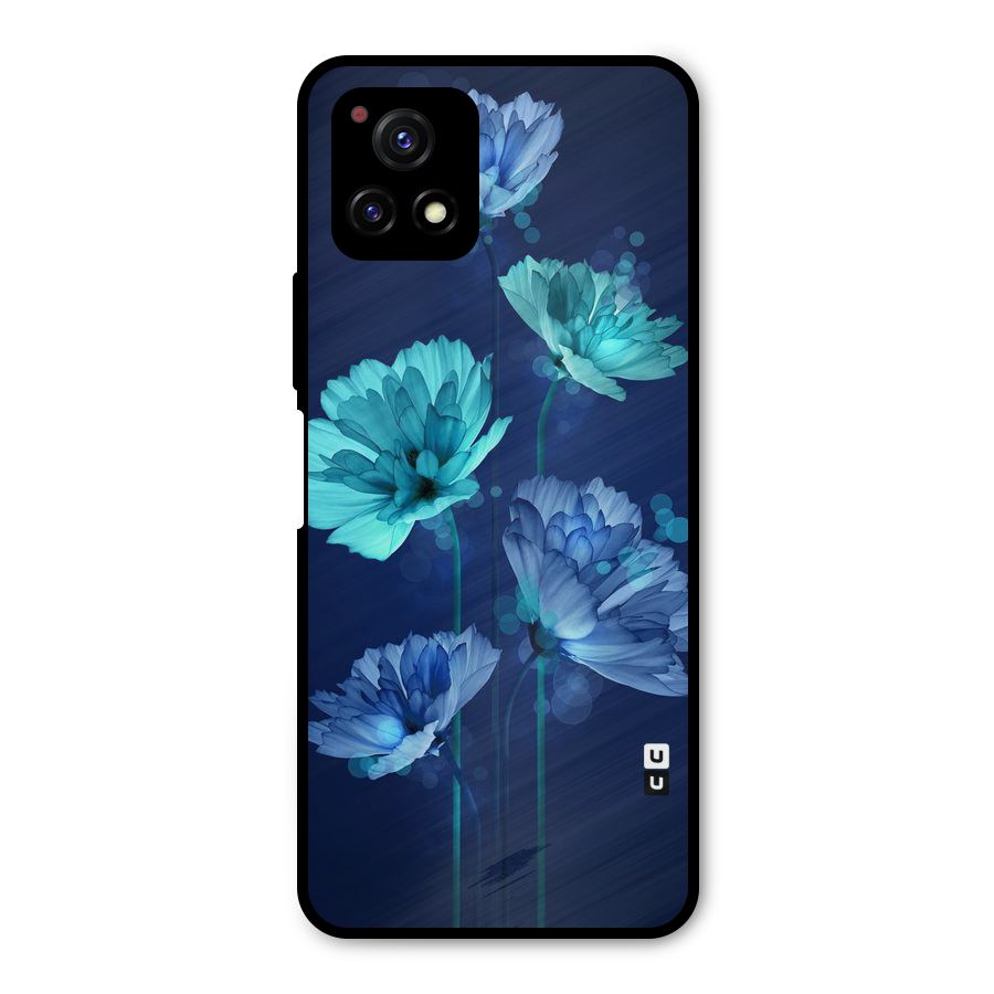 Water Flowers Metal Back Case for Vivo Y72 5G