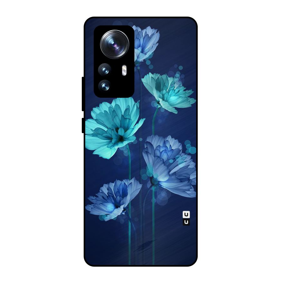 Water Flowers Metal Back Case for Xiaomi 12 Pro
