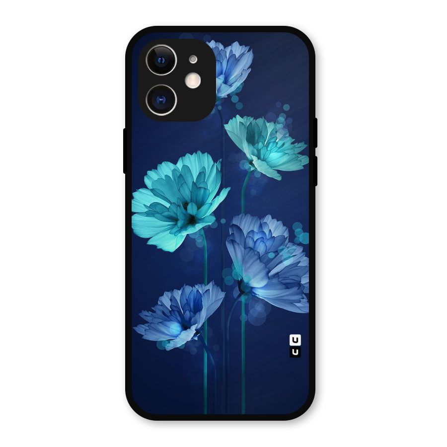 Water Flowers Metal Back Case for iPhone 12