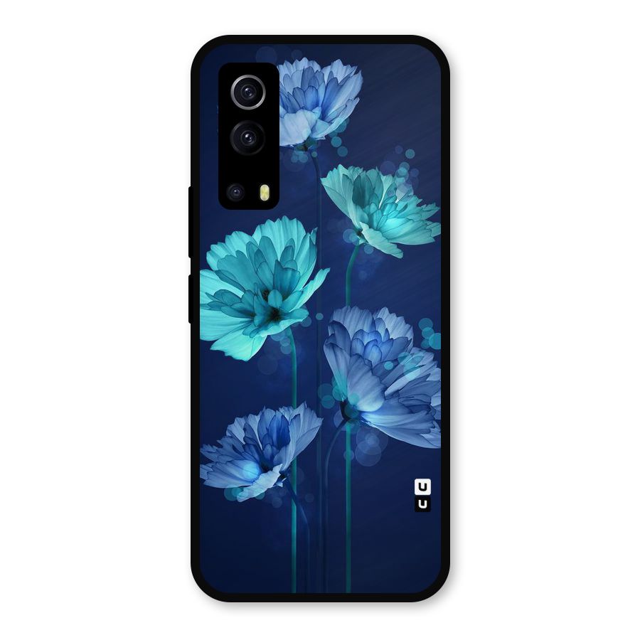 Water Flowers Metal Back Case for iQOO Z3