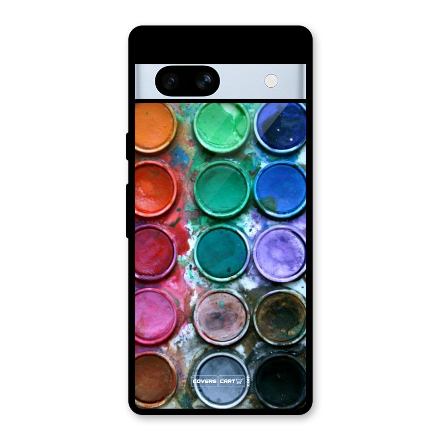 Water Paint Box Glass Back Case for Google Pixel 7a
