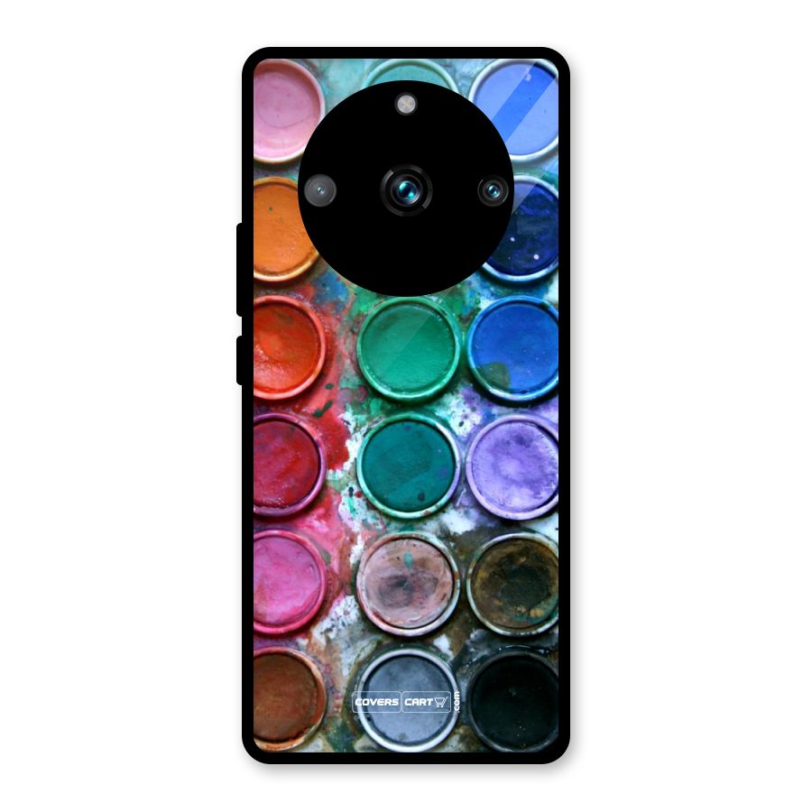 Water Paint Box Glass Back Case for Realme 11 Pro