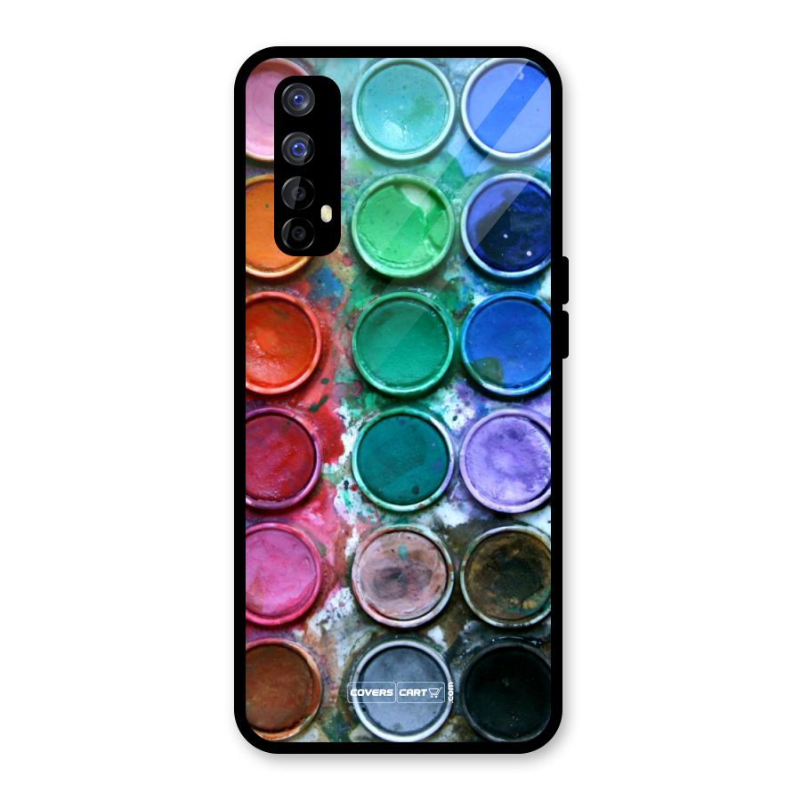 Water Paint Box Glass Back Case for Realme 7
