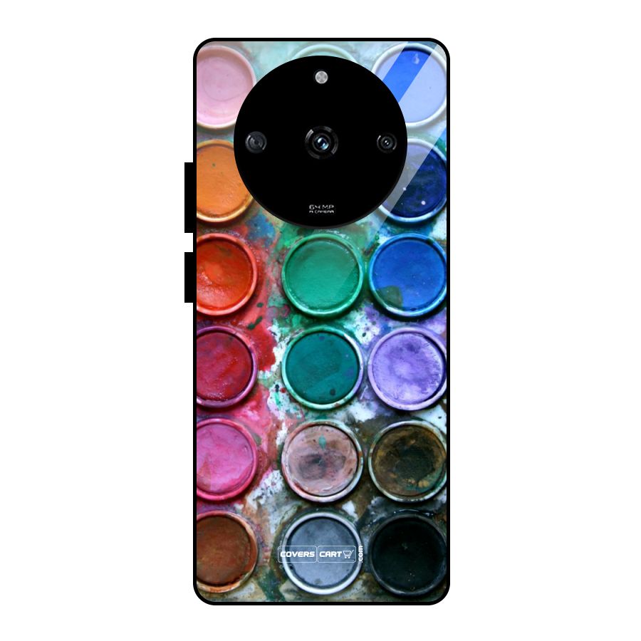 Water Paint Box Glass Back Case for Realme Narzo 60 5G