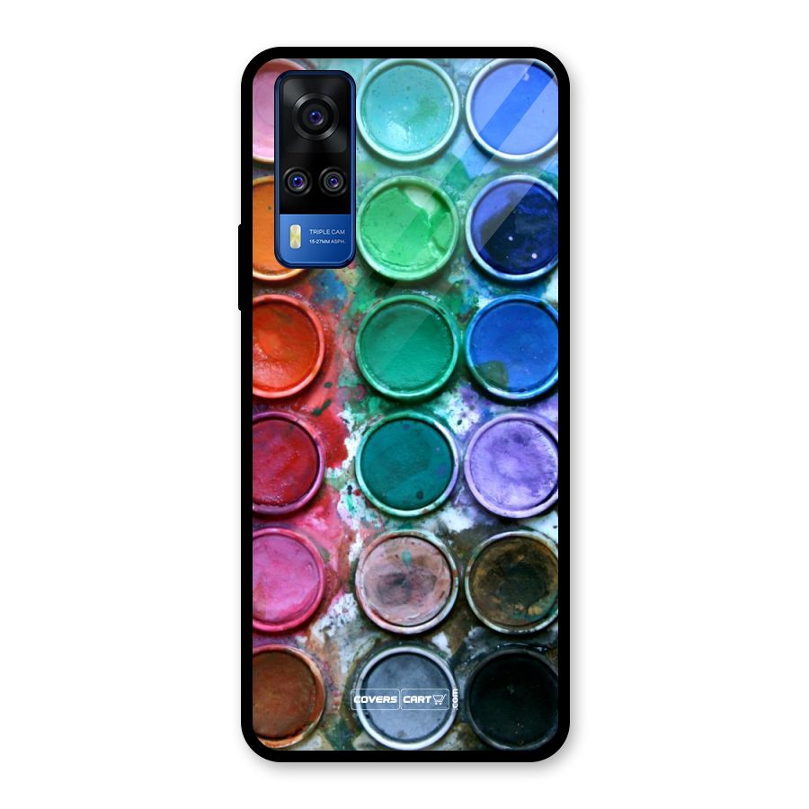 Water Paint Box Glass Back Case for Vivo Y31