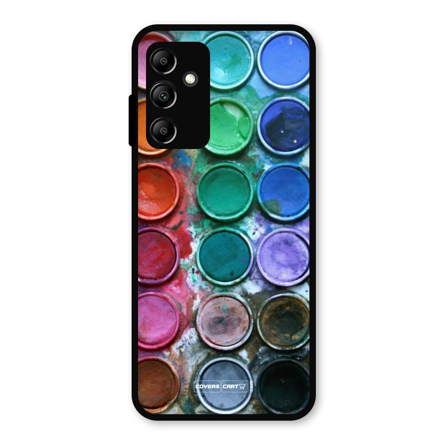 Water Paint Box Metal Back Case for Galaxy A14 5G