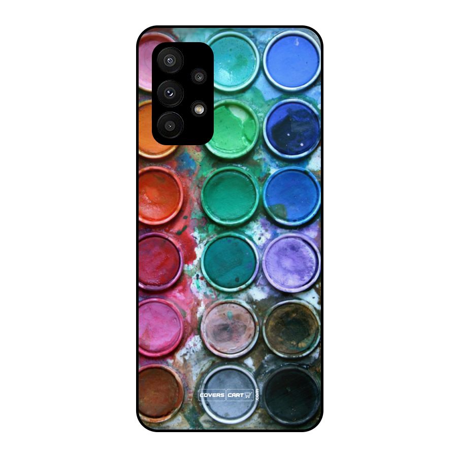 Water Paint Box Metal Back Case for Galaxy A23