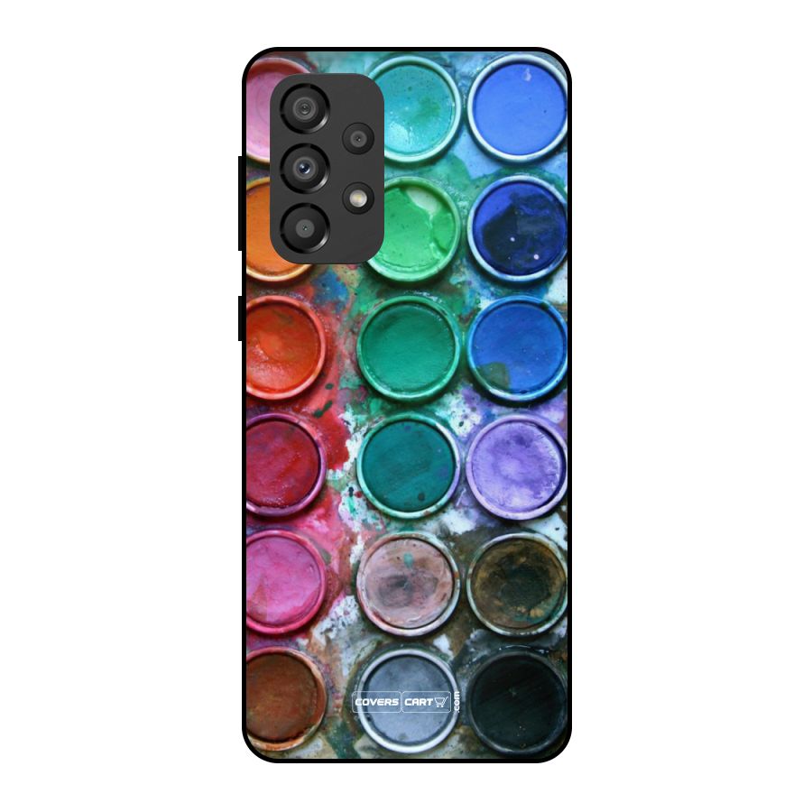 Water Paint Box Metal Back Case for Galaxy A33 5G
