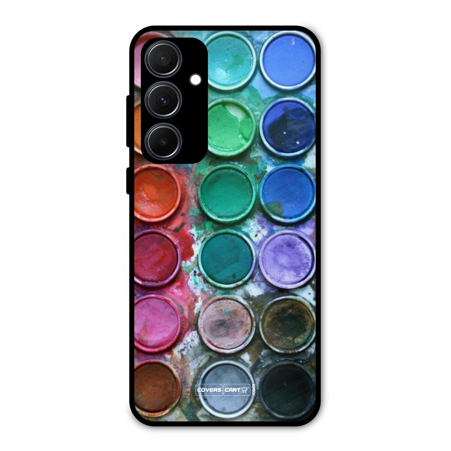 Water Paint Box Metal Back Case for Galaxy A35