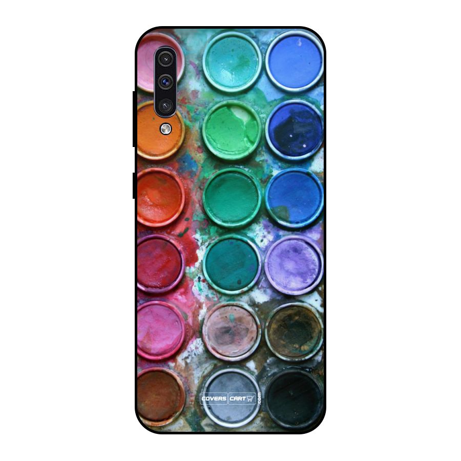 Water Paint Box Metal Back Case for Galaxy A50s