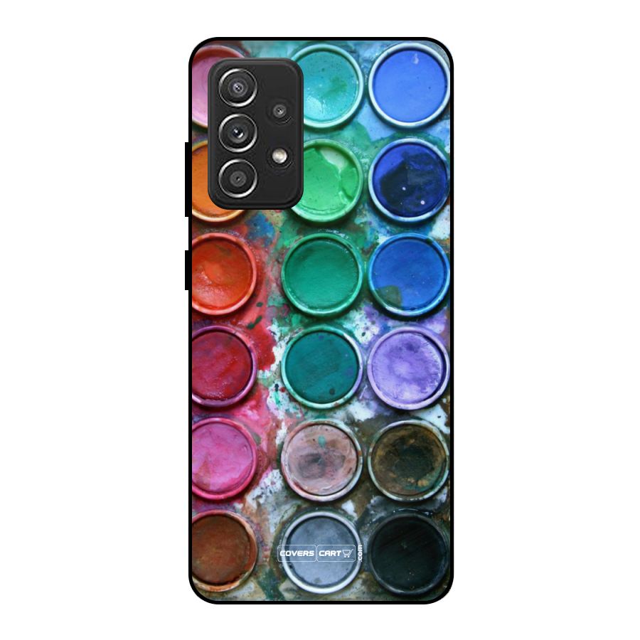Water Paint Box Metal Back Case for Galaxy A52