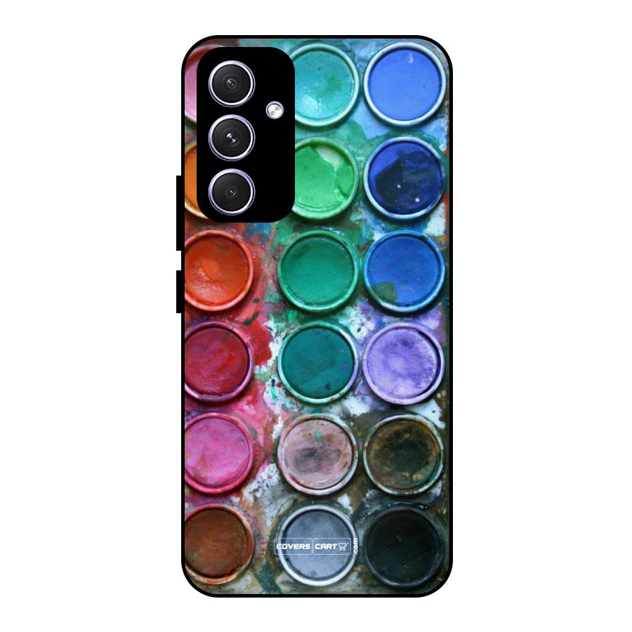Water Paint Box Metal Back Case for Galaxy A54