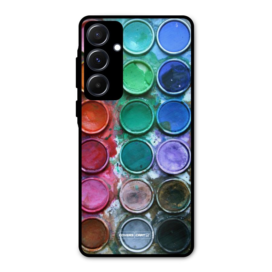 Water Paint Box Metal Back Case for Galaxy A55